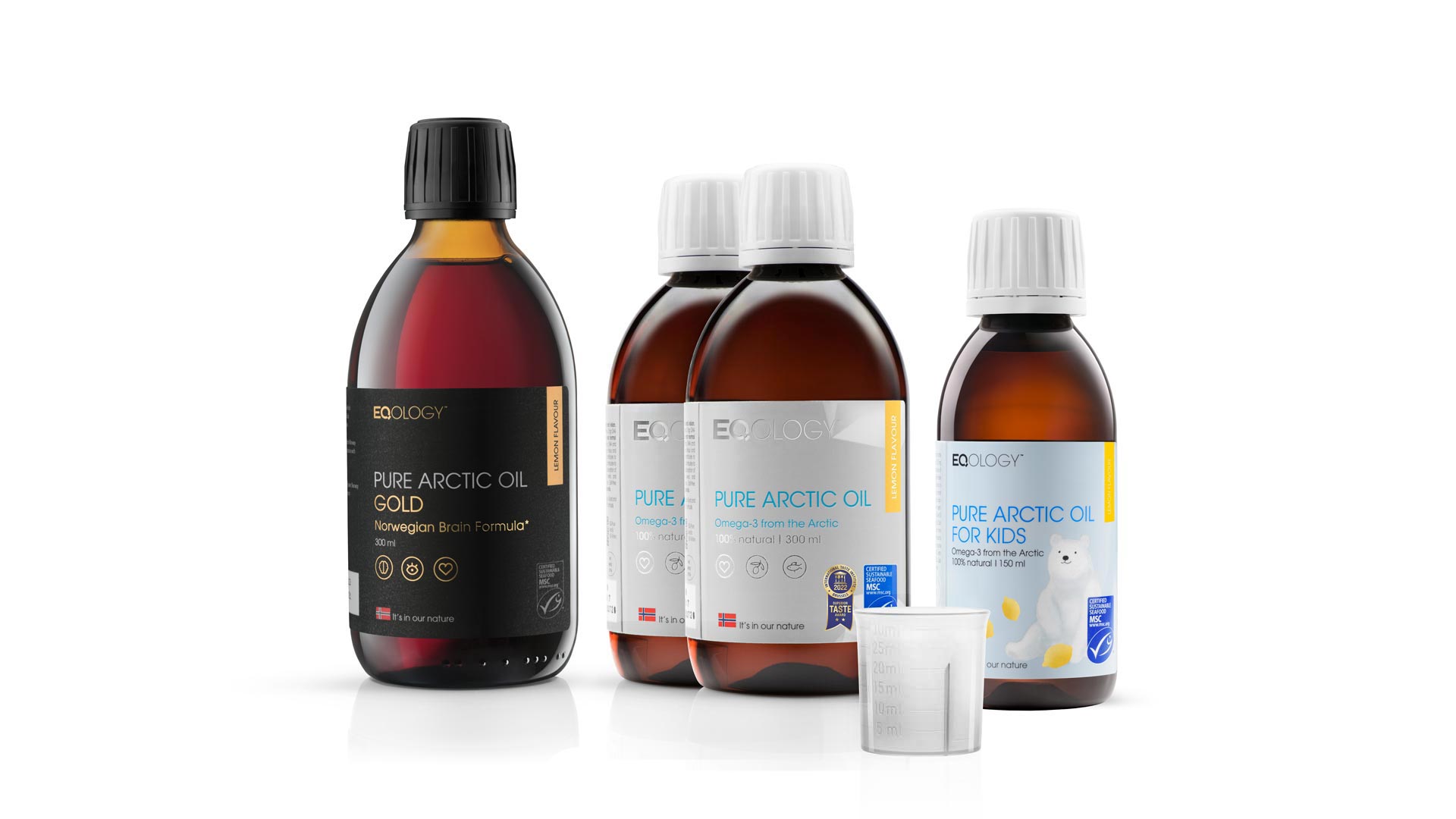EQ Pure Arctic Oil Gold-Premium-Kids Omega-3 DHA EPA from Wild Cod